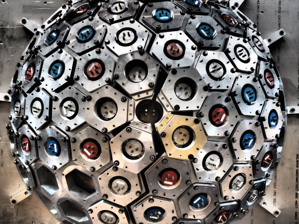 Seventy (70) hexagonal MAB cell detectors filled with BC-537 delivered in 2011 to the University of Guelph for the DESCANT spectrometer