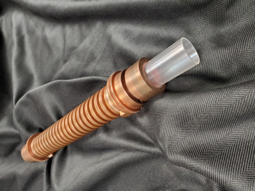 plasma tube with coil with Sapphire