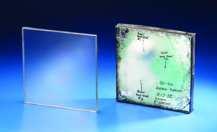 Protective Window Systems after test shot